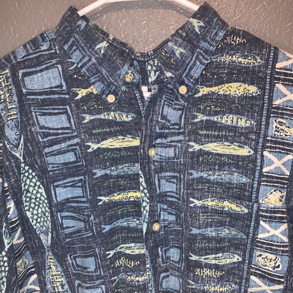 Like new Vintage Reyn Spooner Hawaiian fish print - Picture 1 of 5